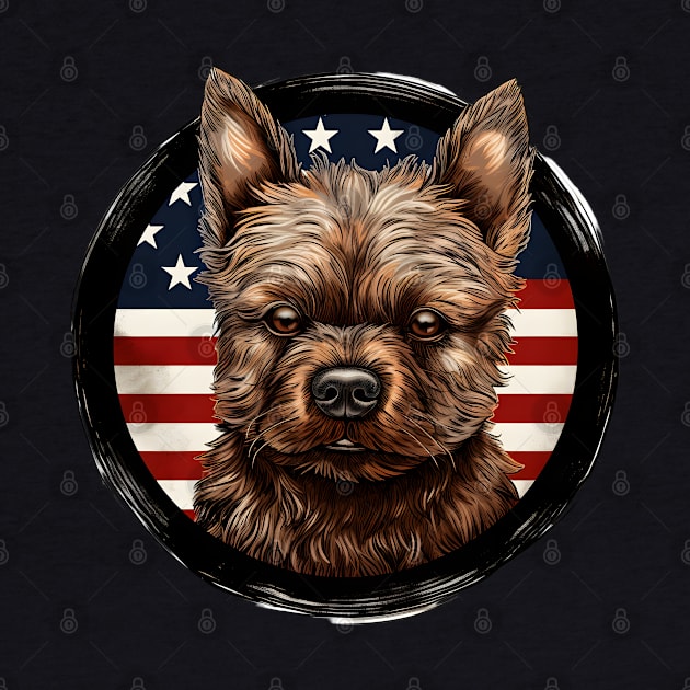 Patriotic Norwich Terrier by NatashaCuteShop